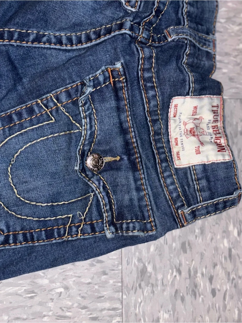 True Religion Dark Blue Bootcut Jeans